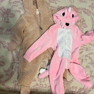 H&M Kids Puffers - Pink and Tan